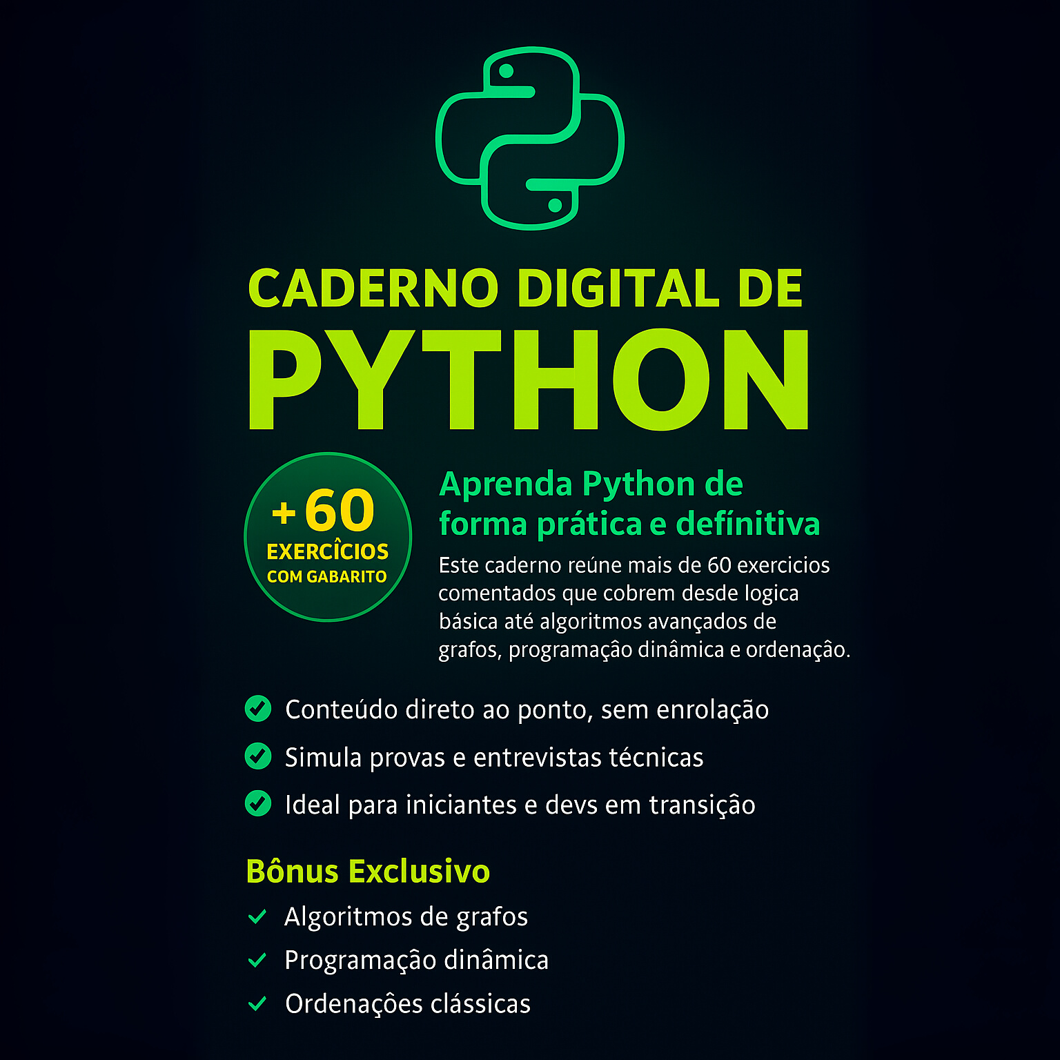 Mockup do Pacote de Exercícios em Python